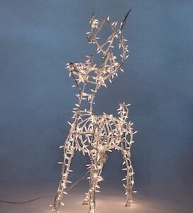 Reindeer-Lit-Topiary